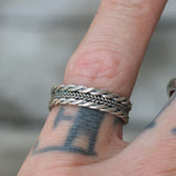 Vintage Sterling Braided Band 7