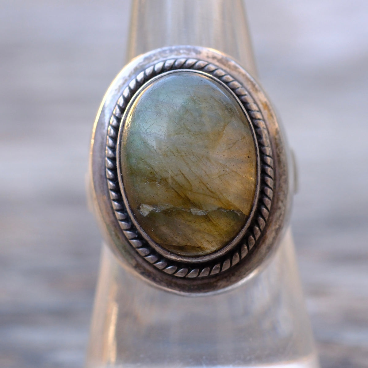 Vintage Sterling Tigers Eye Ring 8