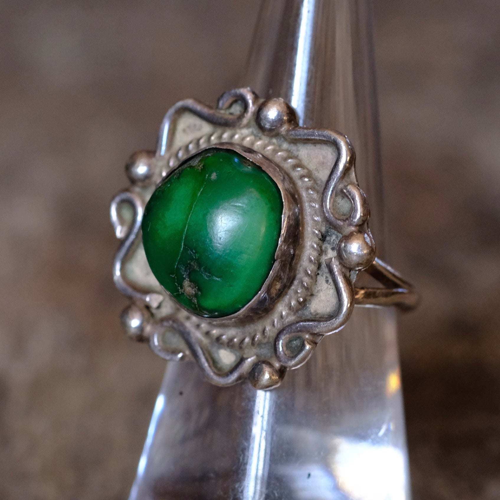 Vintage Sterling Turquoise Ring 7