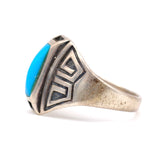 Vintage Sterling Turquoise Ring 10