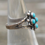 Vintage Sterling Turquoise Ring 5.75
