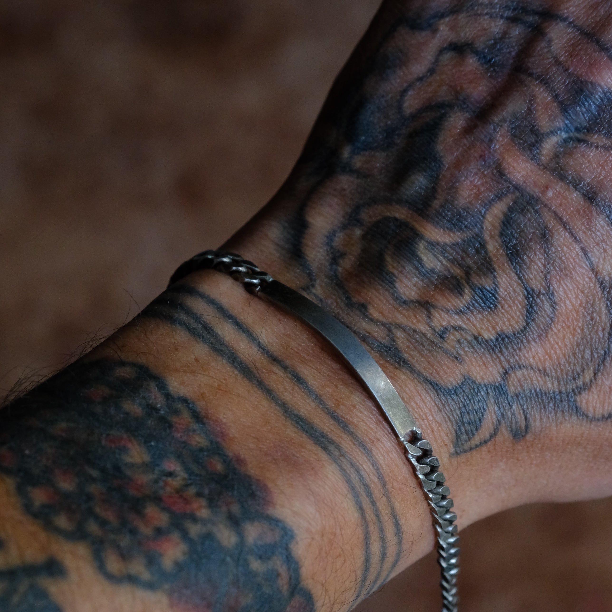 Vintage Sterling Silver ID Bracelet
