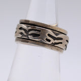 Vintage Sterling Silver Spinner Ring 5