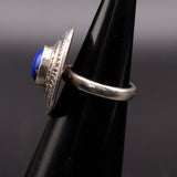 Vintage Sterling Lapis Ring 3.5