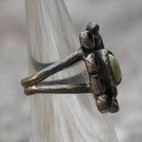 Vintage Sterling Turquoise Ring 4.5