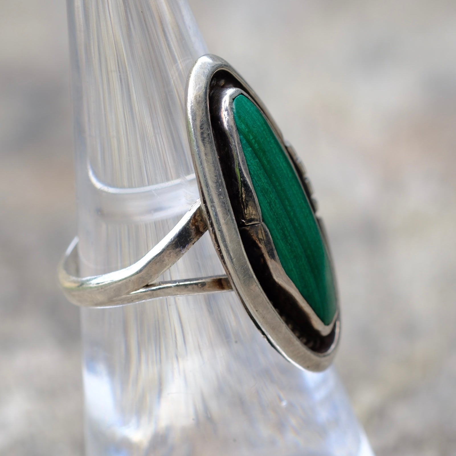 Vintage Sterling Turquoise Ring 6.25