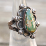 Vintage Sterling Turquoise Ring 5.75