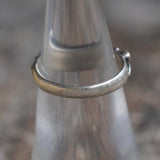 Vintage Sterling Silver Floral Band 5.75