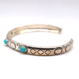 Sterling Turquoise Cuff Bracelet 7"