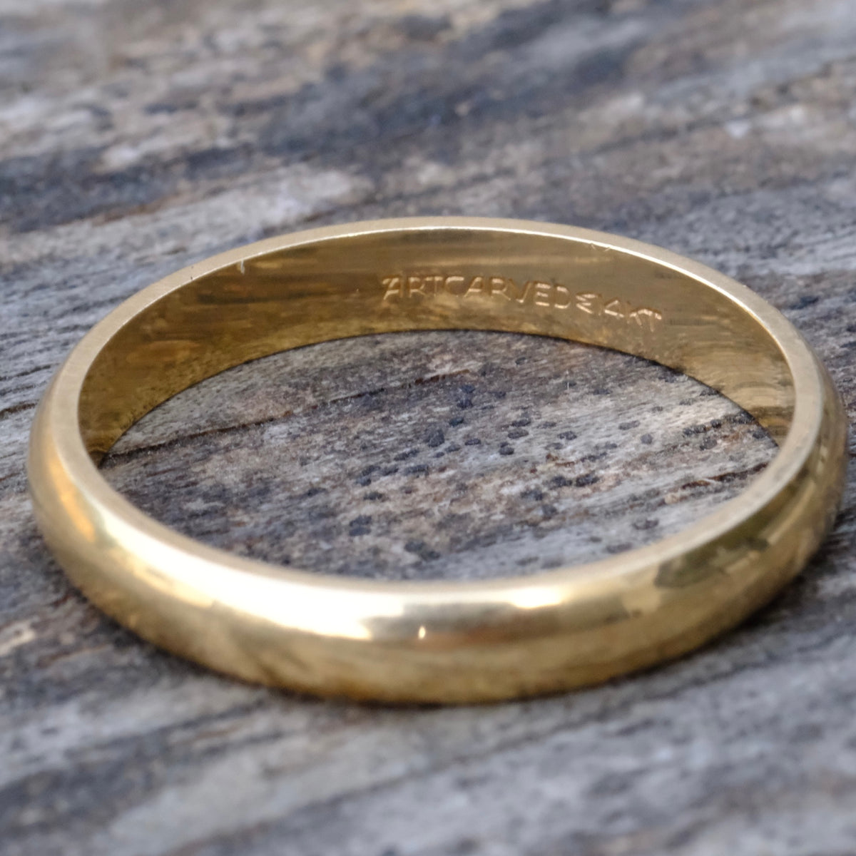 Vintage 14K Gold Band Ring 7