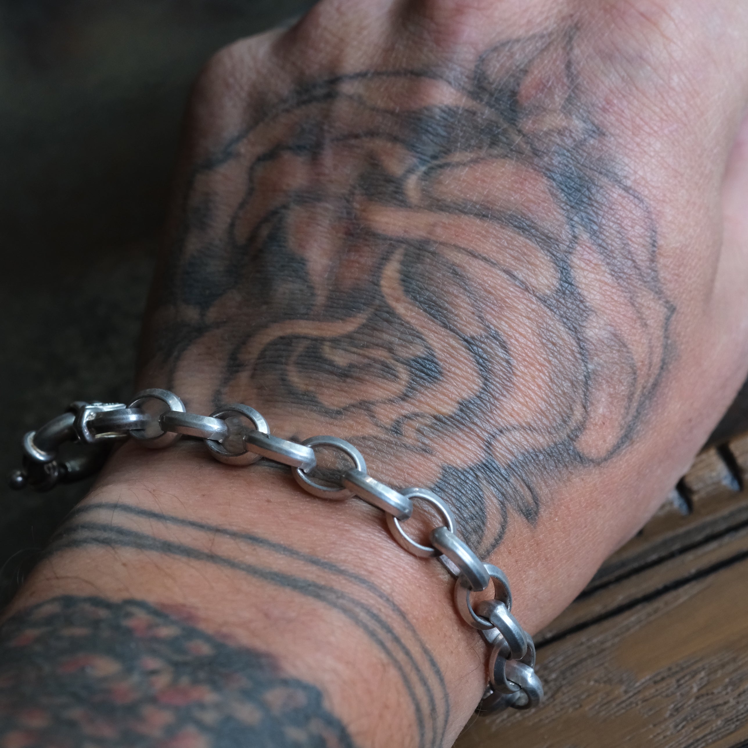 Vintage Sterling Rolo Chain Bracelet