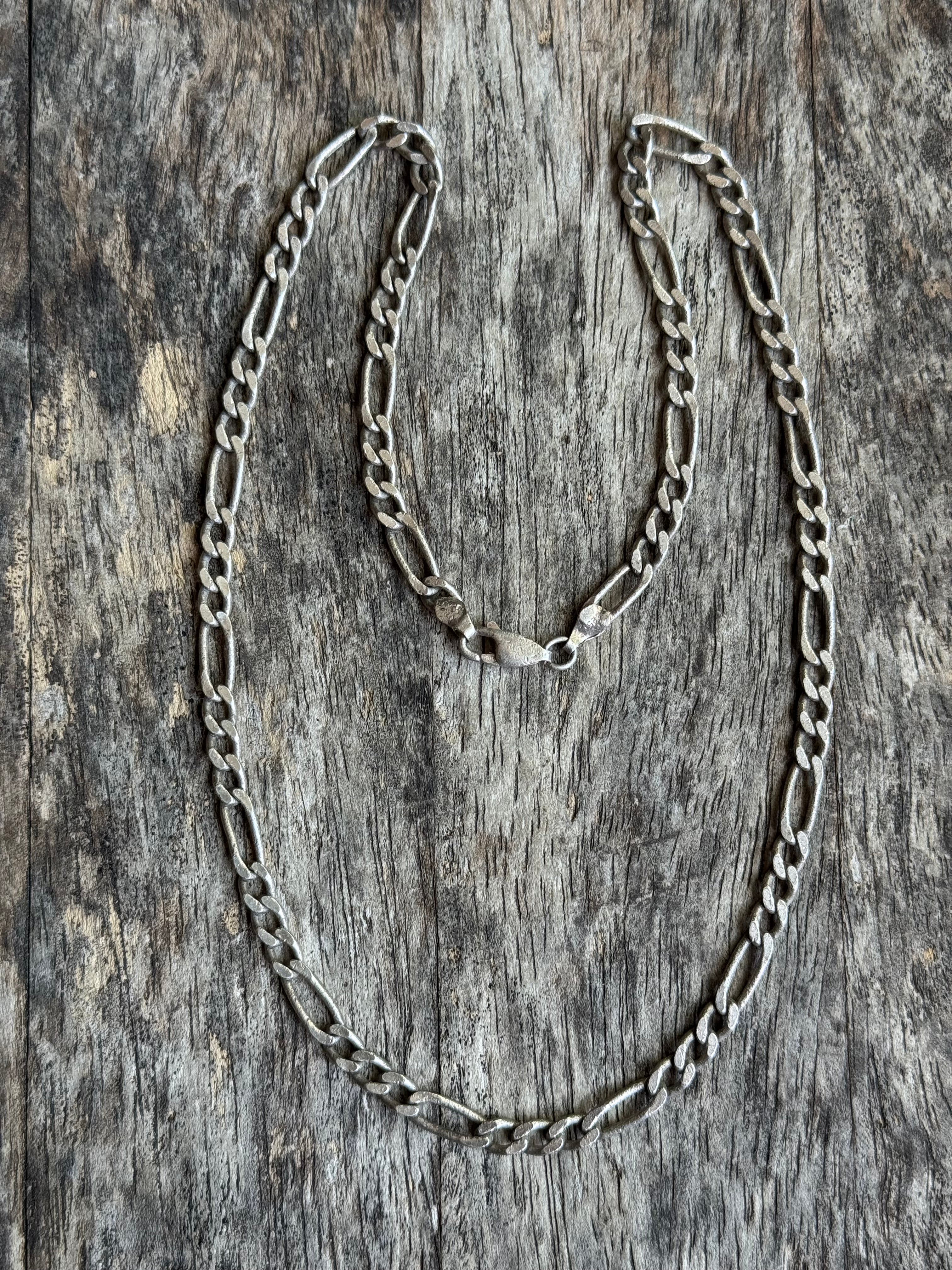 Vintage Sterling Silver Figaro Chain