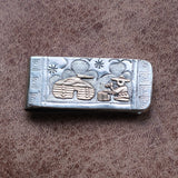 Vintage Sterling Silver and Gold Money Clip