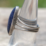 Vintage Sterling Lapis Ring 6