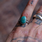 Vintage Sterling Turquoise Ring 6.25