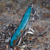 Huge Vintage Sterling Turquoise Ring 9