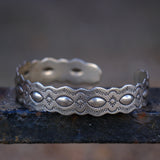 Vintage Sterling Silver Stamped Cuff