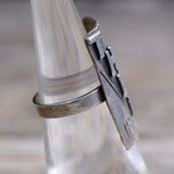 Vintage Sterling Theta Ring 4.75