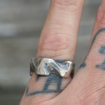 Vintage Sterling Modernist Ring 5.75