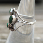 Vintage Sterling Malachite Ring 6.5