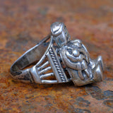 Vintage Sterling Storyteller Ring 9.75