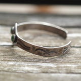 Vintage Sterling Turquoise Crossed Arrows Cuff