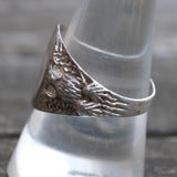 Vintage Sterling G Engraved Signet Ring 9.75