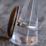Vintage Sterling jasper Ring 10.75