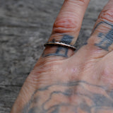 Vintage Sterling Silver Stamped Band 6.75