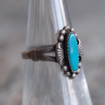 Vintage Sterling Turquoise Ring 6