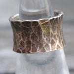 Vintage Sterling Silver Hand Hammered Ring 5.75