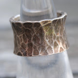 Vintage Sterling Silver Hand Hammered Ring 5.75