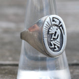 Vintage Sterling Kokopelli Ring 8.25