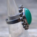 Vintage Sterling Faux Turquoise Ring 5