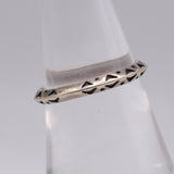 Vintage Sterling Silver Stamped Band 6.75