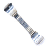 Vintage Sterling Onyx Feather Watch Band