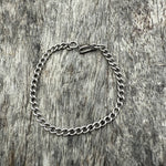 Vintage Sterling Curb Chain Bracelet