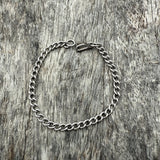 Vintage Sterling Curb Chain Bracelet