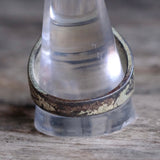 Vintage Sterling Hematite Thunderbird Ring 13