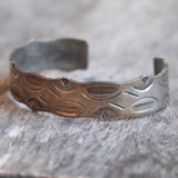 Vintage Sterling Silver Stamped Cuff