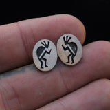 Vintage Sterling Kokopelli Earrings