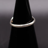 Vintage Sterling Mother Of Pearl Feather Ring 5.5