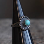 Vintage Sterling Turquoise Ring 5.75