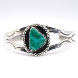 Vintage Sterling Turquoise Cuff Bracelet