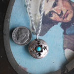 Vintage Sterling Zuni Turquoise Necklace