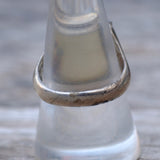 Vintage Sterling Agate Signet Ring 8.75