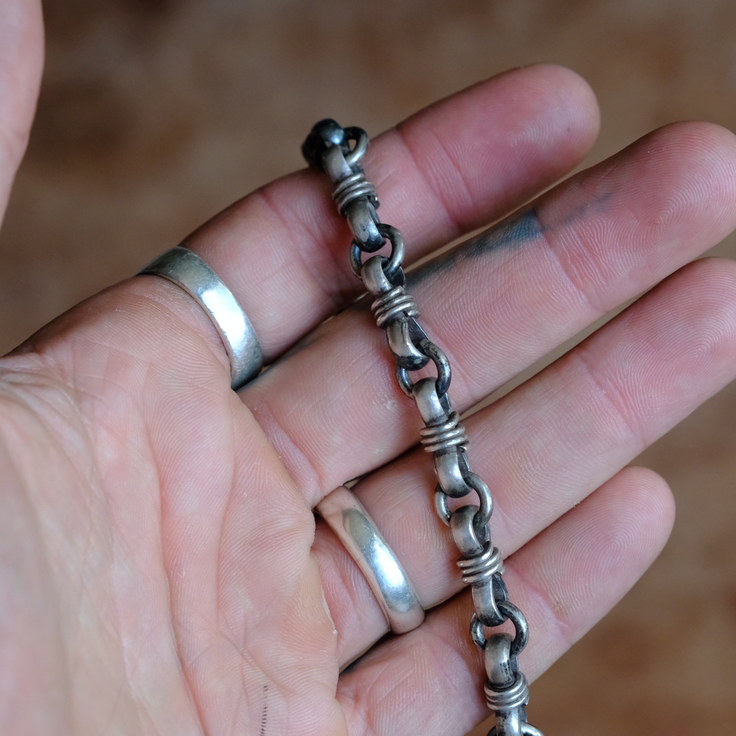 Vintage Sterling Silver Link Bracelet
