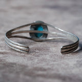 Vintage Sterling Turquoise Cuff