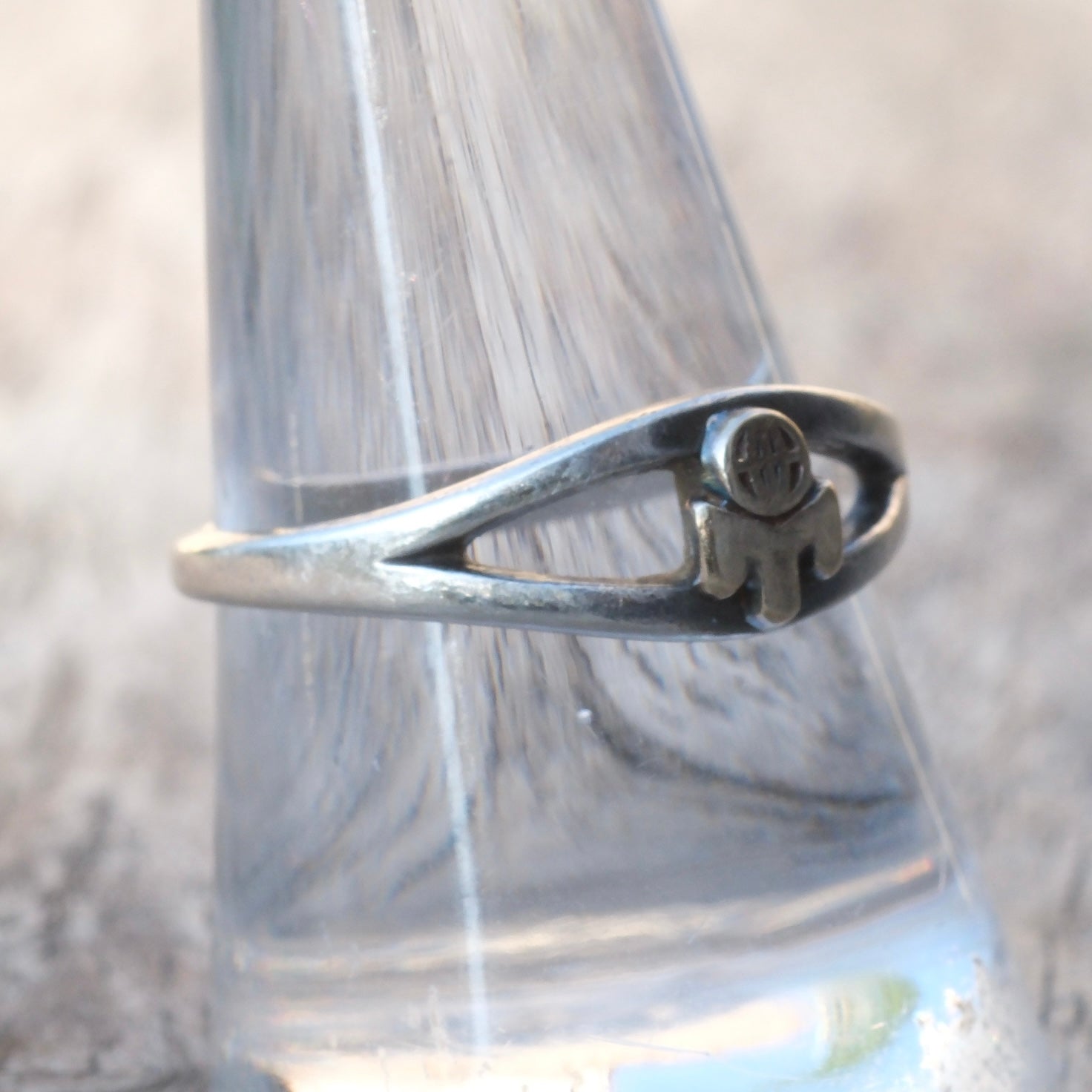 Vintage Sterling Silver Band Ring 9.75