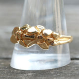 Vintage Gold Plated Nugget Ring 13